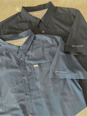 Columbia Omni-Shade Short Sleeve Button Down Shirts - Bundle of 2